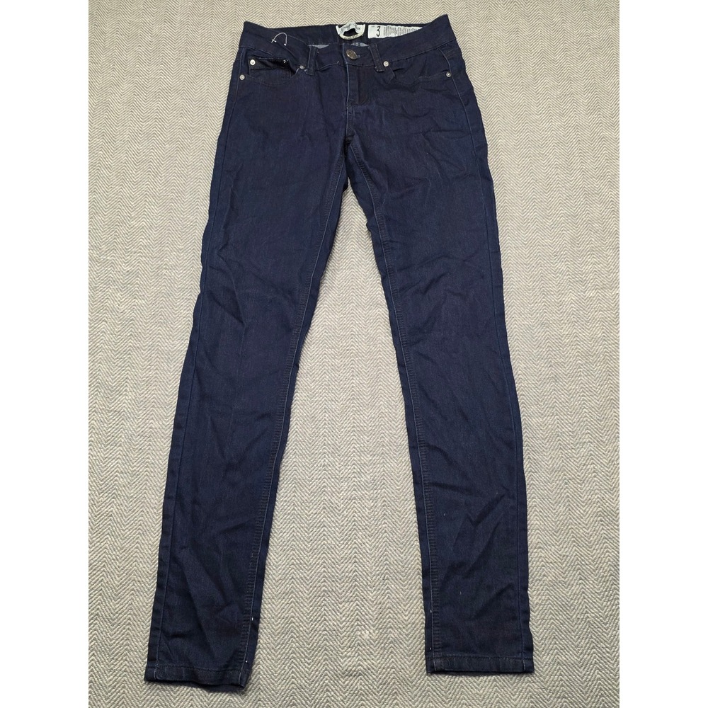 Indigo Rein Womens Size 3 Skinny Jeans Dark Wash Stretch Denim Slim Fit Pants